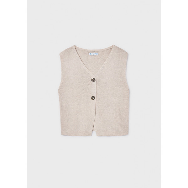 Mayoral Τοπ πλεκτο κουμπια μπεζ 26-06020-029 6020