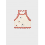 Mayoral Τοπ πλεκτο λουλουδια μπεζ πορτο 26-06021-034 6021