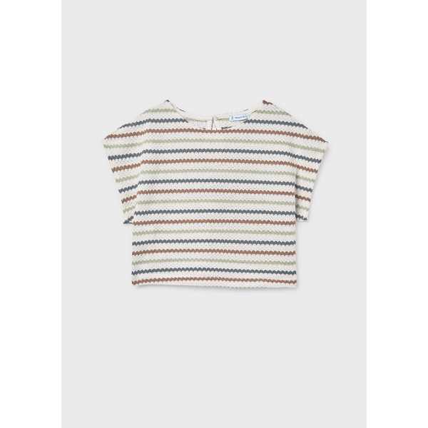 Mayoral Τοπ απομιμηση crochet μπεζ πορτο 26-06022-033 6022