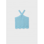 Mayoral Τοπ πλεκτο halter γαλαζιο 26-06024-045 6024