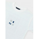 Mayoral Μπλουζα κοντομ αναγλυφη επιση κρεμ 26-06031-077 6031