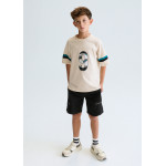 Mayoral Μπλουζα κοντομανικη συνδυασμε κρεμ 26-06032-014 6032