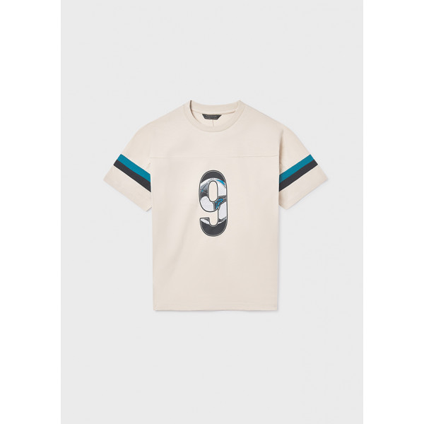 Mayoral Μπλουζα κοντομανικη συνδυασμε κρεμ 26-06032-014 6032