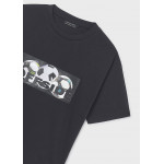 Mayoral Μπλουζα κοντομανικη σταμπα μαυρο 26-06033-018 6033