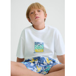 Mayoral Μπλουζα κοντομανικη πισω σταμ λευκο λεμο 26-06036-029 6036