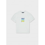 Mayoral Μπλουζα κοντομανικη πισω σταμ λευκο λεμο 26-06036-029 6036