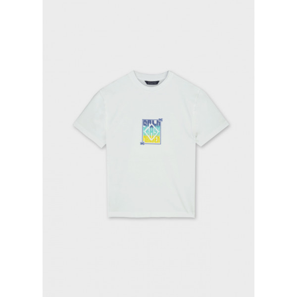 Mayoral Μπλουζα κοντομανικη πισω σταμ λευκο λεμο 26-06036-029 6036