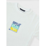 Mayoral Μπλουζα κοντομανικη πισω σταμ λευκο λεμο 26-06036-029 6036