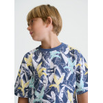 Mayoral Μπλουζα κοντομανικη σταμπωτη μπλε σκουρ 26-06039-042 6039