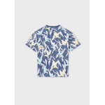 Mayoral Μπλουζα κοντομανικη σταμπωτη μπλε σκουρ 26-06039-042 6039