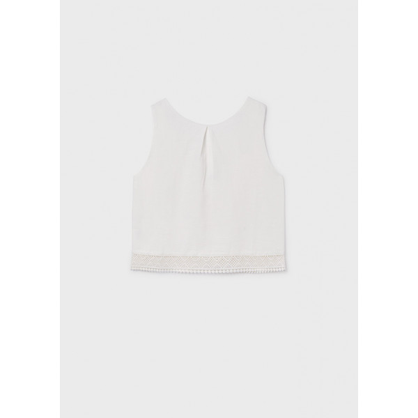 Mayoral Μπλουζα δαντελα κεντητη εκρου 26-06157-095 6157