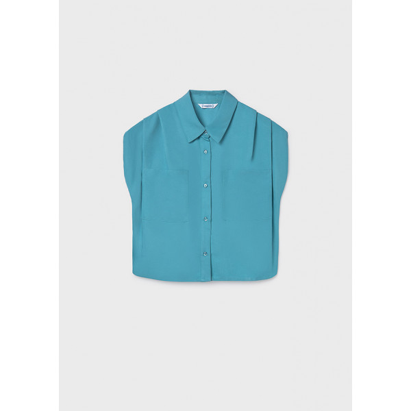 Mayoral Πουκάμισο τσέπες Πετρόλ 26-06158-053