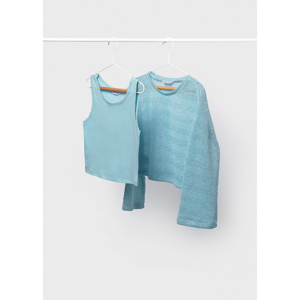 Mayoral Διπλο σετ μακρυμανικο πρασιν φυκ 26-06161-065 6161