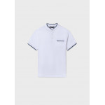 Mayoral Πολο κοντομ γιακας mao λευκο 26-06163-053 6163