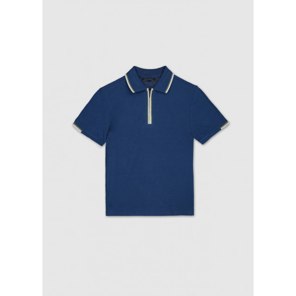 Mayoral Πολο κοντομανικο φερμουαρ μπλε σκουρ 26-06166-068 6166