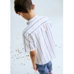 Mayoral Πουκαμισο κοντ/κο γιακας μαο μπλε ριγε 26-06171-082 6171