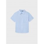 Mayoral Πουκαμισο κοντομανικο γιακας γαλαζιο 26-06172-086 6172