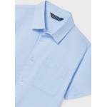 Mayoral Πουκαμισο κοντομανικο γιακας γαλαζιο 26-06172-086 6172