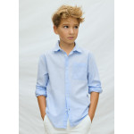 Mayoral Πουκαμισο μακρυμανικο γιακας γαλαζιο 26-06174-018 6174