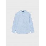 Mayoral Πουκαμισο μακ/κο γιακας mao γαλαζιο 26-06176-011 6176