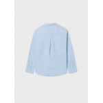 Mayoral Πουκαμισο μακ/κο γιακας mao γαλαζιο 26-06176-011 6176