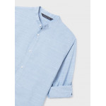 Mayoral Πουκαμισο μακ/κο γιακας mao γαλαζιο 26-06176-011 6176