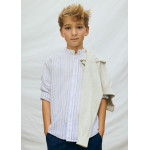 Mayoral Πουκαμισο μακ/κο γιακας mao γαλαζιο 26-06176-013 6176