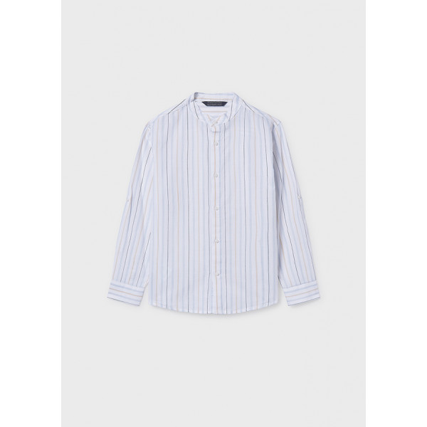 Mayoral Πουκαμισο μακ/κο γιακας mao γαλαζιο 26-06176-013 6176