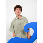 Boston Πουκαμισο κοντ/κο λινο comfy λαδι ανοιχ 26-06179-457 6179