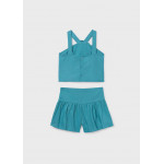 Mayoral Σετ σορτς λουλουδι πετρολ 26-06208-053 6208