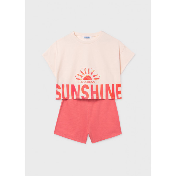 Mayoral Σετ σορτς σχεδιο ροζ σομον 26-06211-086 6211