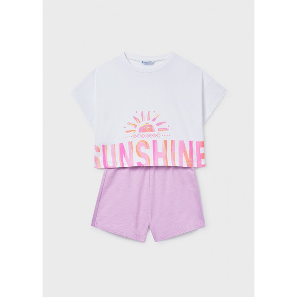 Mayoral Σετ σορτς σχεδιο λιλα 26-06211-087 6211