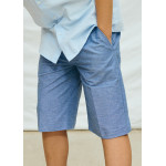Mayoral Βερμουδα λινη suiting μπλε 26-06214-017 6214