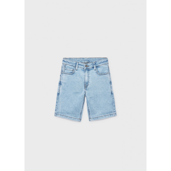 Mayoral Βερμουδα soft denim 5τσεπη πετροπλ τζ 26-06217-028 6217