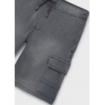 Mayoral Βερμουδα denim cargo γκρι μεσαι 26-06218-034 6218