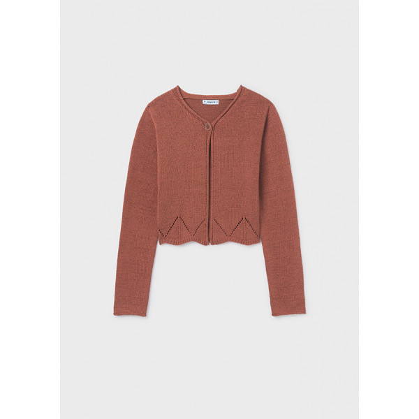 Mayoral Ζακετα πλεκτη λωριδες πορτοκ απα 26-06354-073 6354