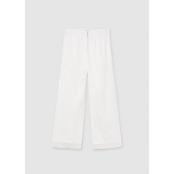 Mayoral Παντελονι μακρυ δαντελα κεντη εκρου 26-06545-095 6545