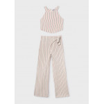 Mayoral Σετ παντελονι μακρυ ριγες εκρ-κοραλι 26-06560-026 6560