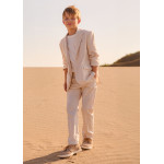 Mayoral Παντελονι λινο suiting μπεζ μιξη 26-06562-016 6562