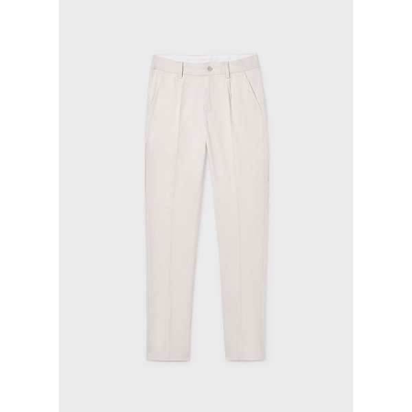 Mayoral Παντελονι λινο suiting μπεζ μιξη 26-06562-016 6562