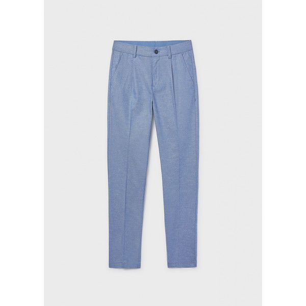 Mayoral Παντελονι λινο suiting μπλε 26-06562-017 6562