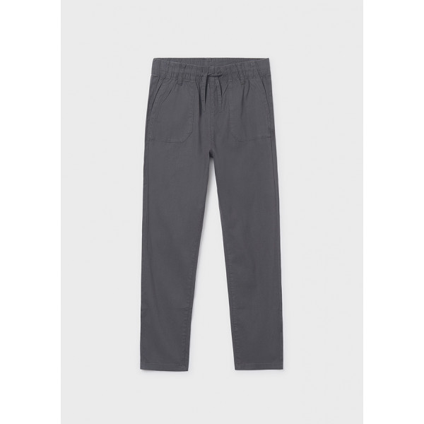 Mayoral Παντελονι jogger λινο γραφιτης 26-06563-022 6563