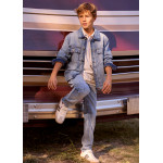 Mayoral Παντελονι denim straight πετροπλ τζ 26-06565-026 6565