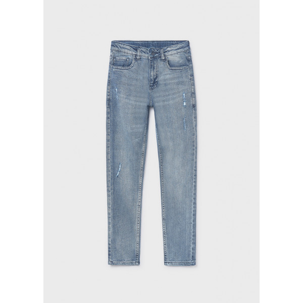 Mayoral Παντελονι denim straight πετροπλ τζ 26-06565-026 6565