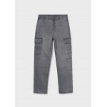 Mayoral Παντελονι denim jogger cargo γκρι μεσαι 26-06570-016 6570