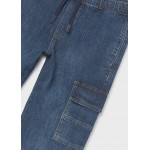 Mayoral Παντελονι denim jogger cargo τζιν σκουρ 26-06570-017 6570