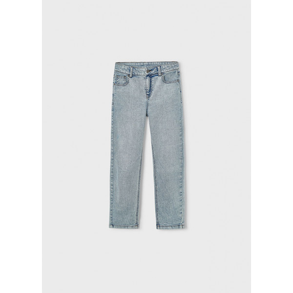 Boston Παντελόνι jeans wide leg πετροπλ τζ 26-06575-418 6575