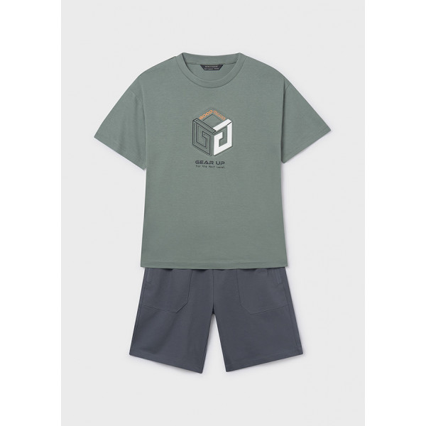 Mayoral Σετ μακο αναγλυφο πρασ ανοιχ 26-06690-043 6690