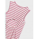 Mayoral Φορεμα ριγε midi λευκο κερα 26-06914-076 6914