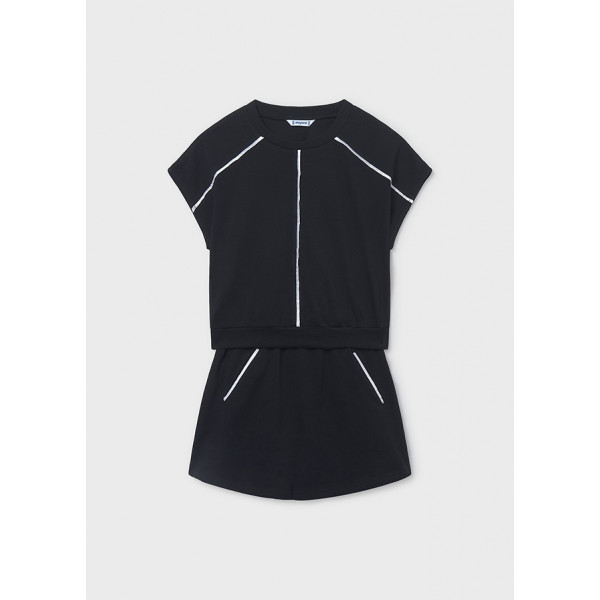 Mayoral Σετ φουστα μακο διακοσμ ραφες μαυρο 26-06919-062 6919